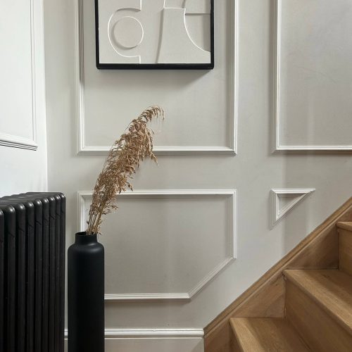 tall black nordic floor vase