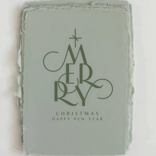 paper baristas - merry christmas tree