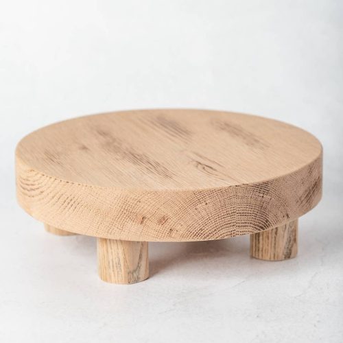 Round Reclaimed Wood Riser