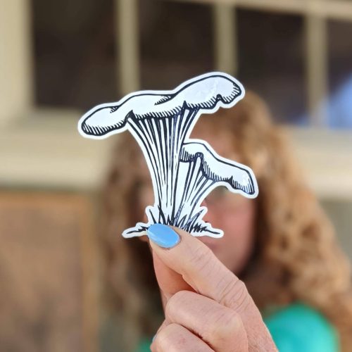 Chanterelle Mushroom Sticker