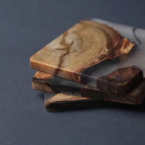 Cedar & Resin Coaster