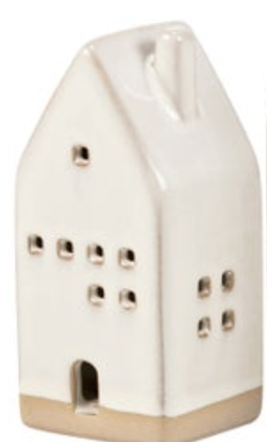 Lighted Ceramic House - Small