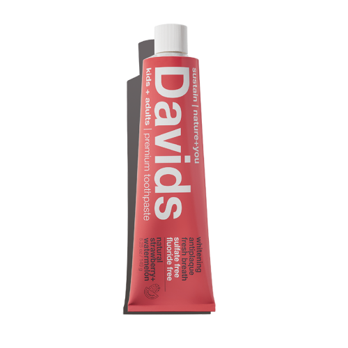Davids Natural Toothpaste - strawberry watermelon