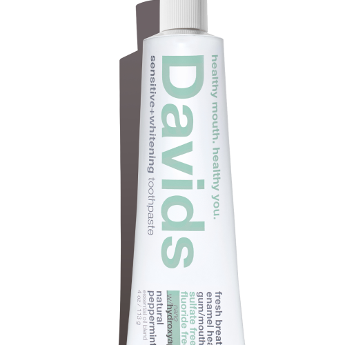 Davids Natural Toothpaste - sensitive whitening - peppermint