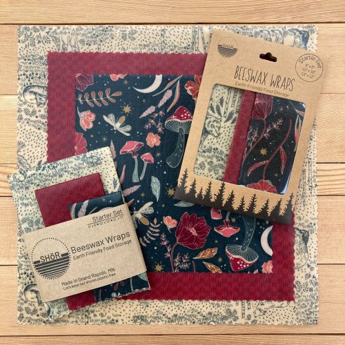 Beeswax wraps - Starter set - Wildwood