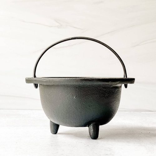 Cauldron Smudge Pot, Cast Iron Incense Burner, Resin Burner: Small