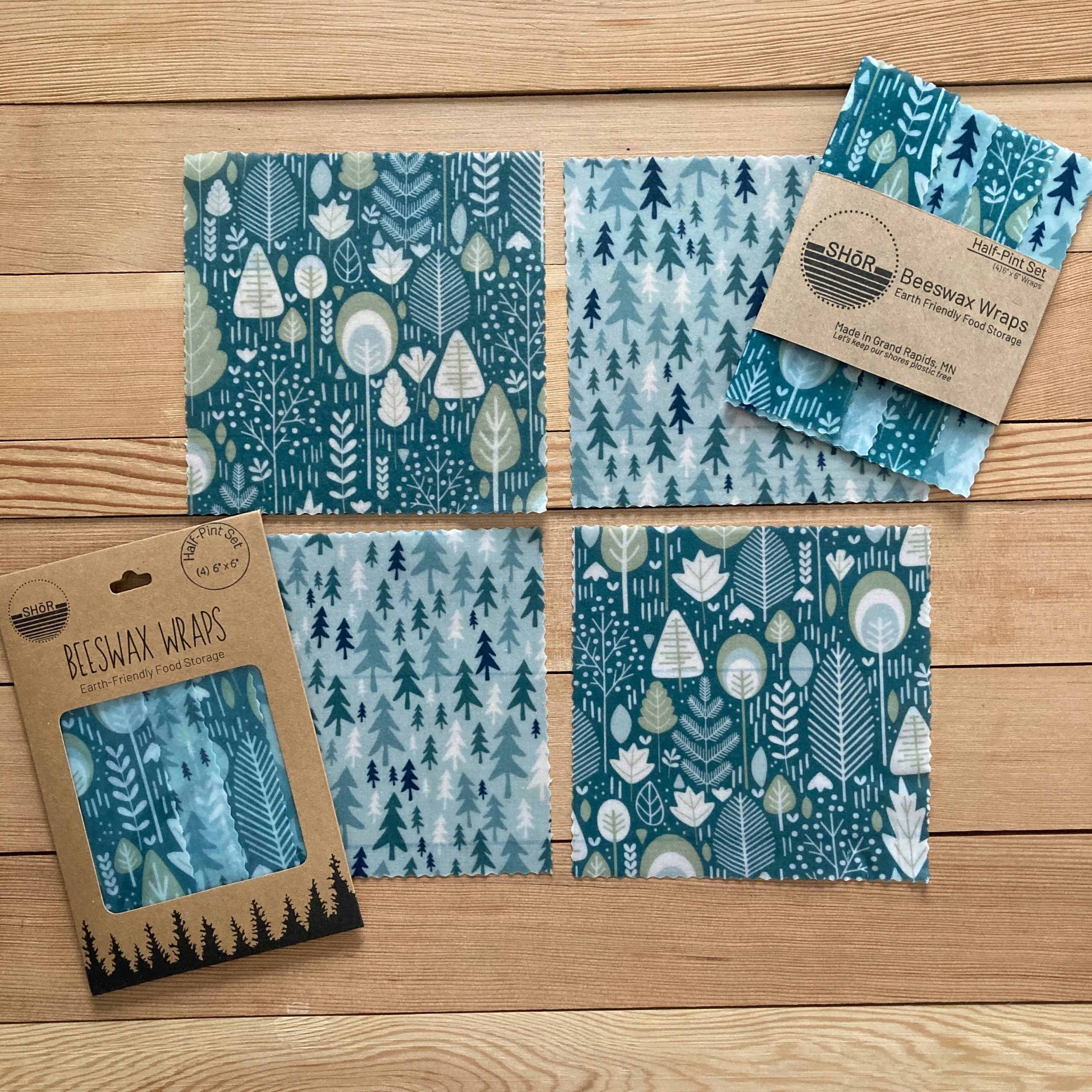 Beeswax wrap- Half-Pint Set - Fresh Forest
