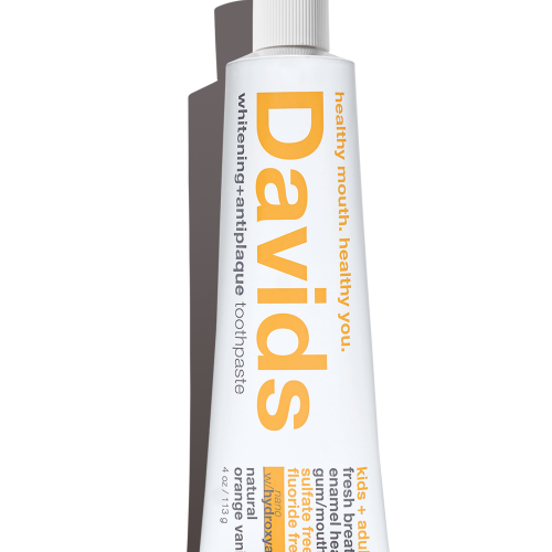 Davids Natural Toothpaste - Davids kids + adults nano-hydroxyapatite premium toothpaste  /  orange vanilla