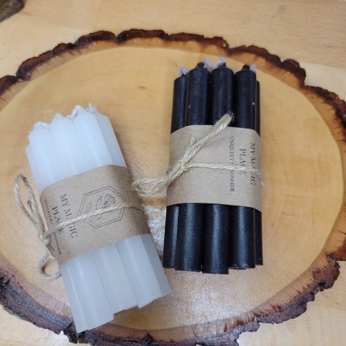 My Magic Place Shop - Pack of 10 colored spell candles, Chime Candle 4 Inches: White