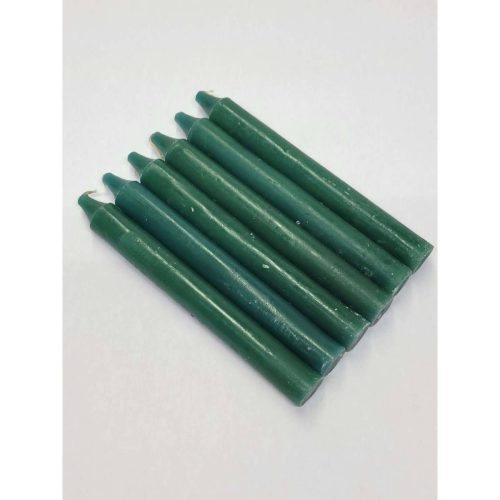 My Magic Place Shop - 6-Inch Spell Candle Six Inch Green Candles Pack of 6 Candles