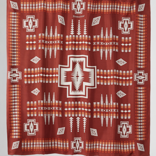 Pendleton ~ silk scarf ~ Harding Brick