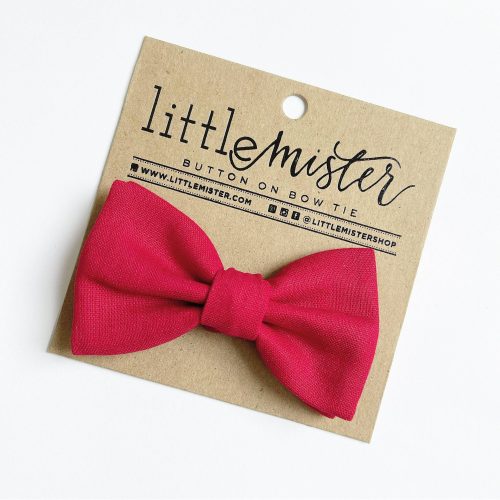 Solid Red Baby Toddler & Boy Bow Tie